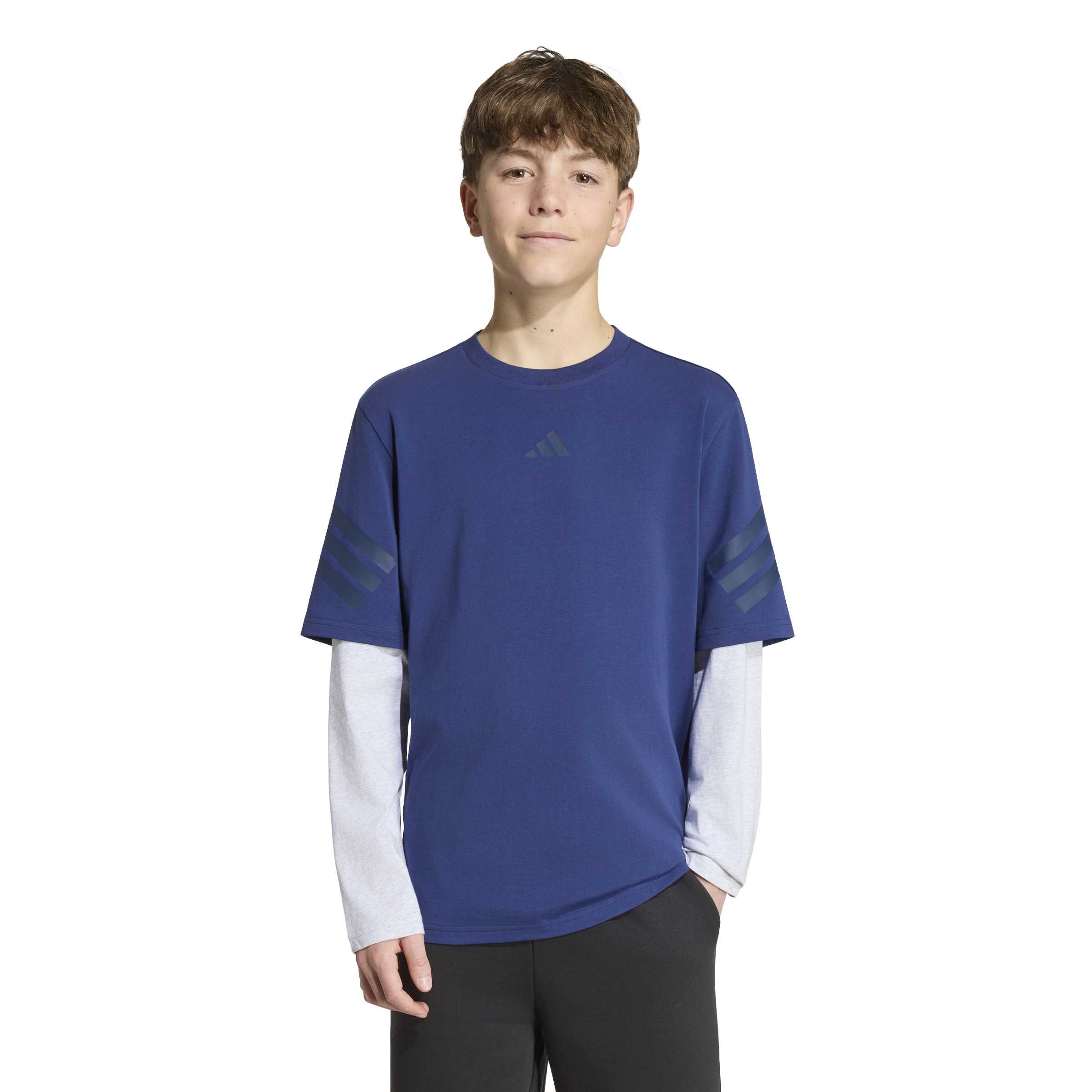 Adidas Maglia Manica Lunga Blu