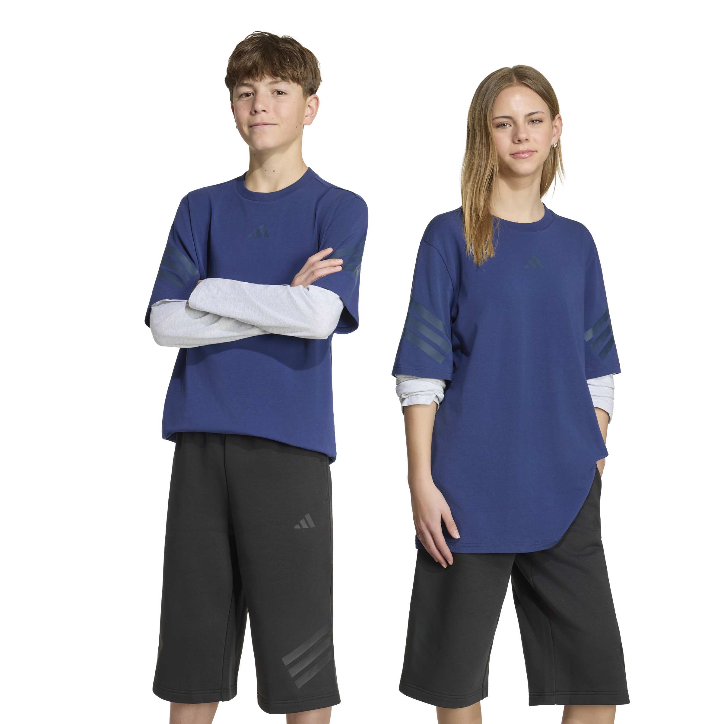 Adidas Maglia Manica Lunga Blu