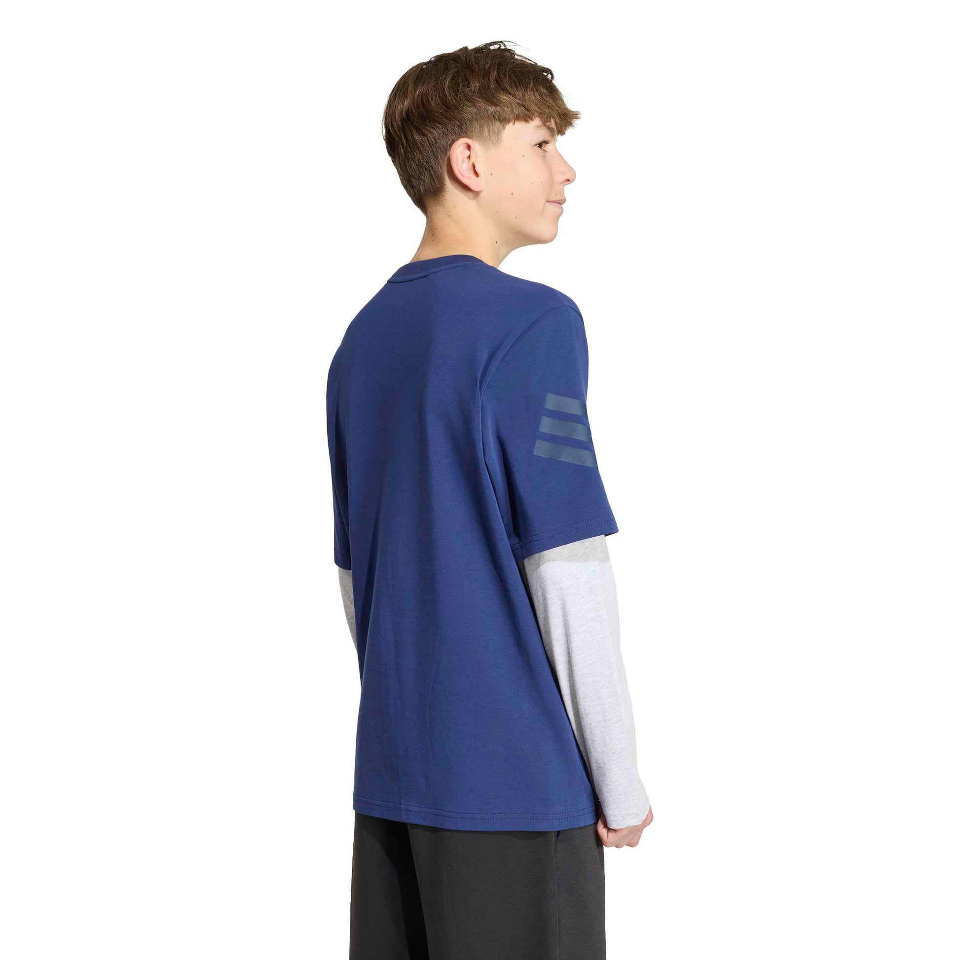 Adidas Maglia Manica Lunga Blu