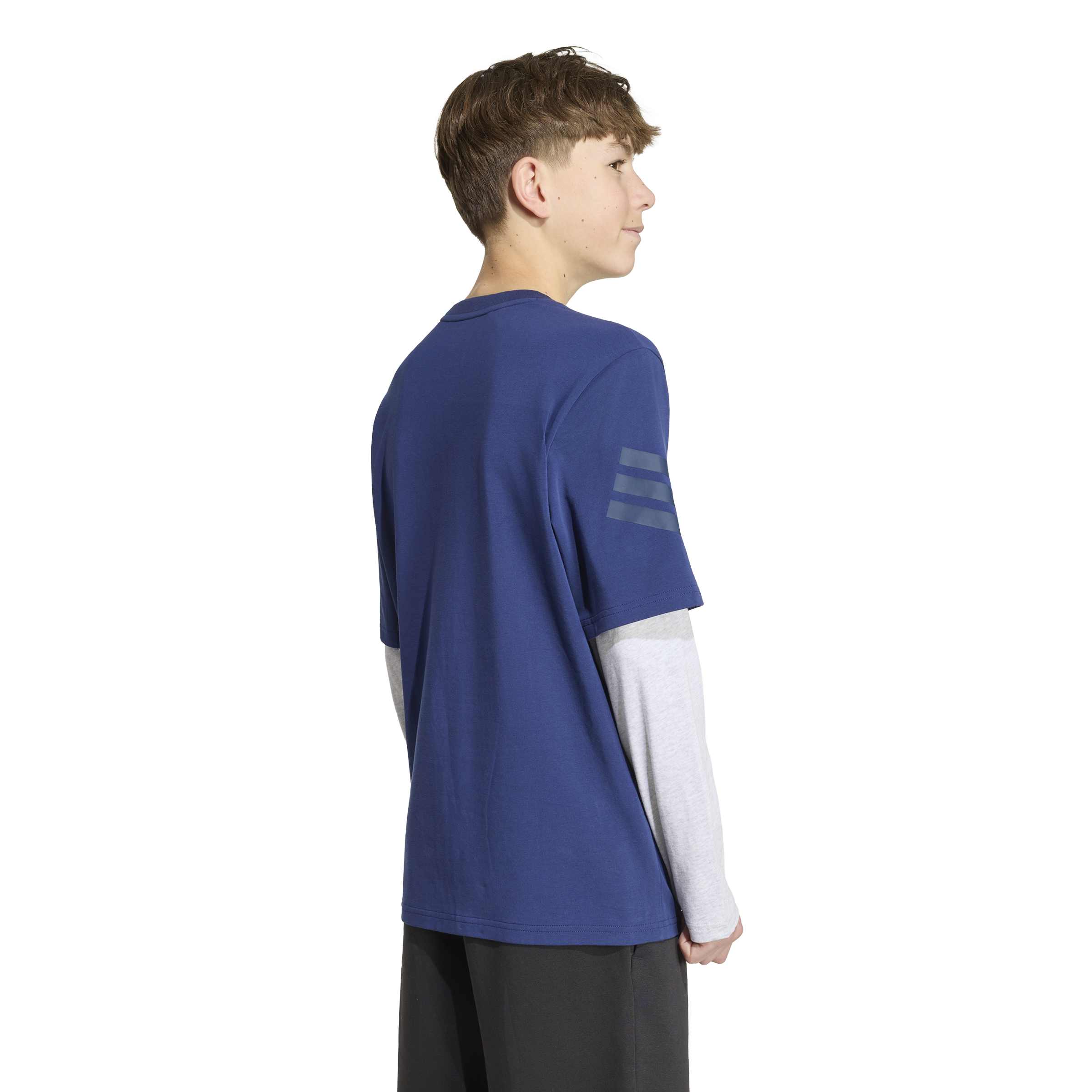 Adidas Maglia Manica Lunga Blu