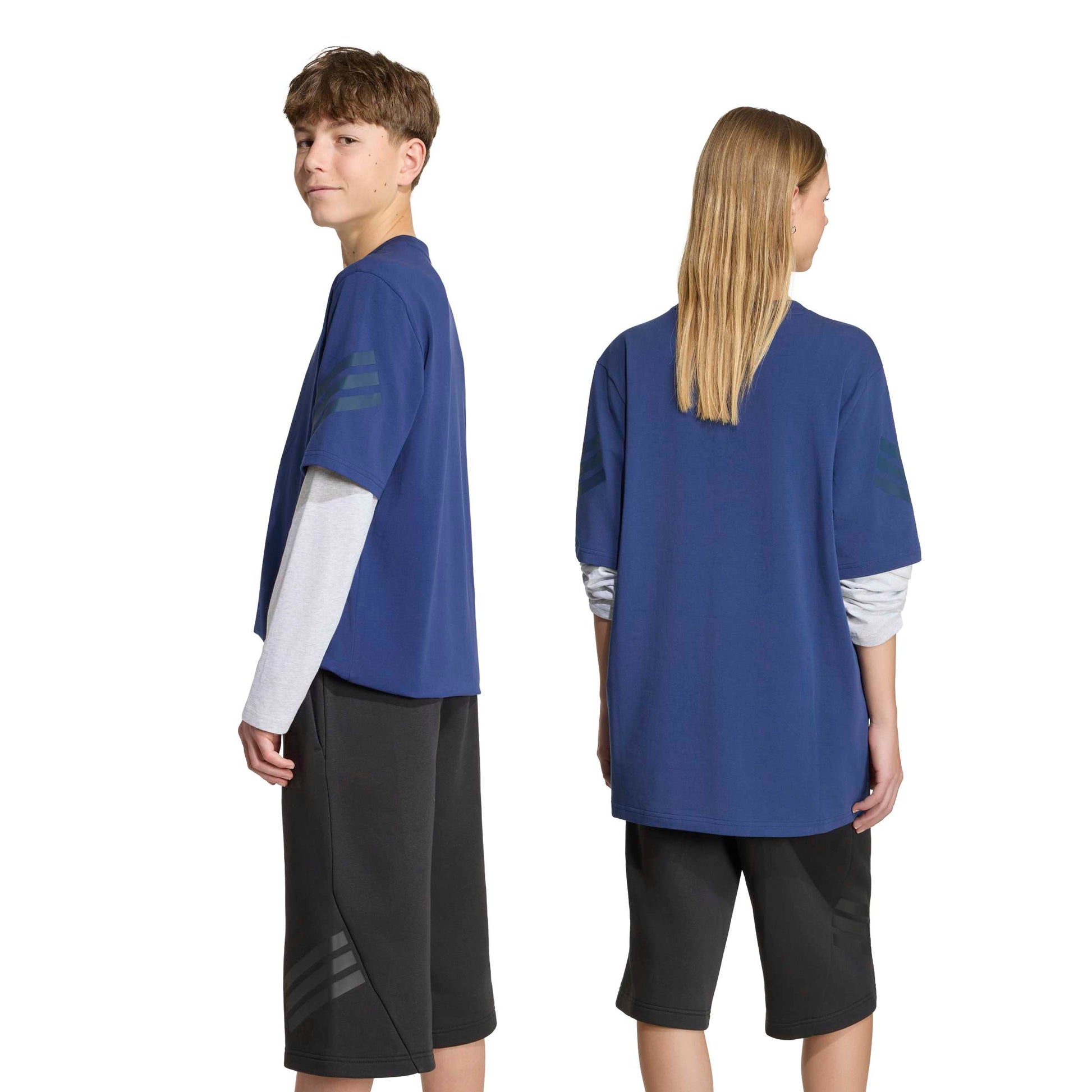 Adidas Maglia Manica Lunga Blu