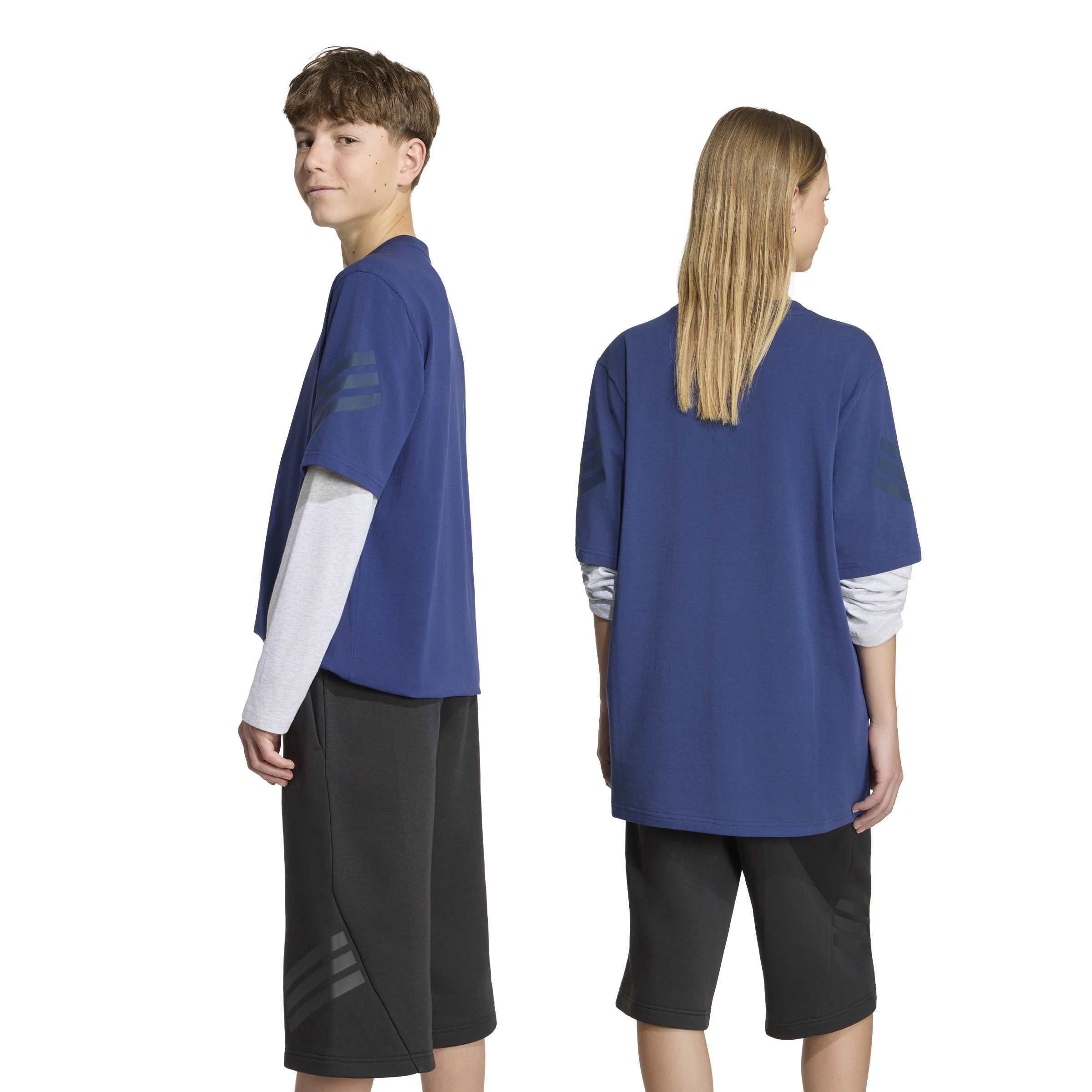 Adidas Maglia Manica Lunga Blu
