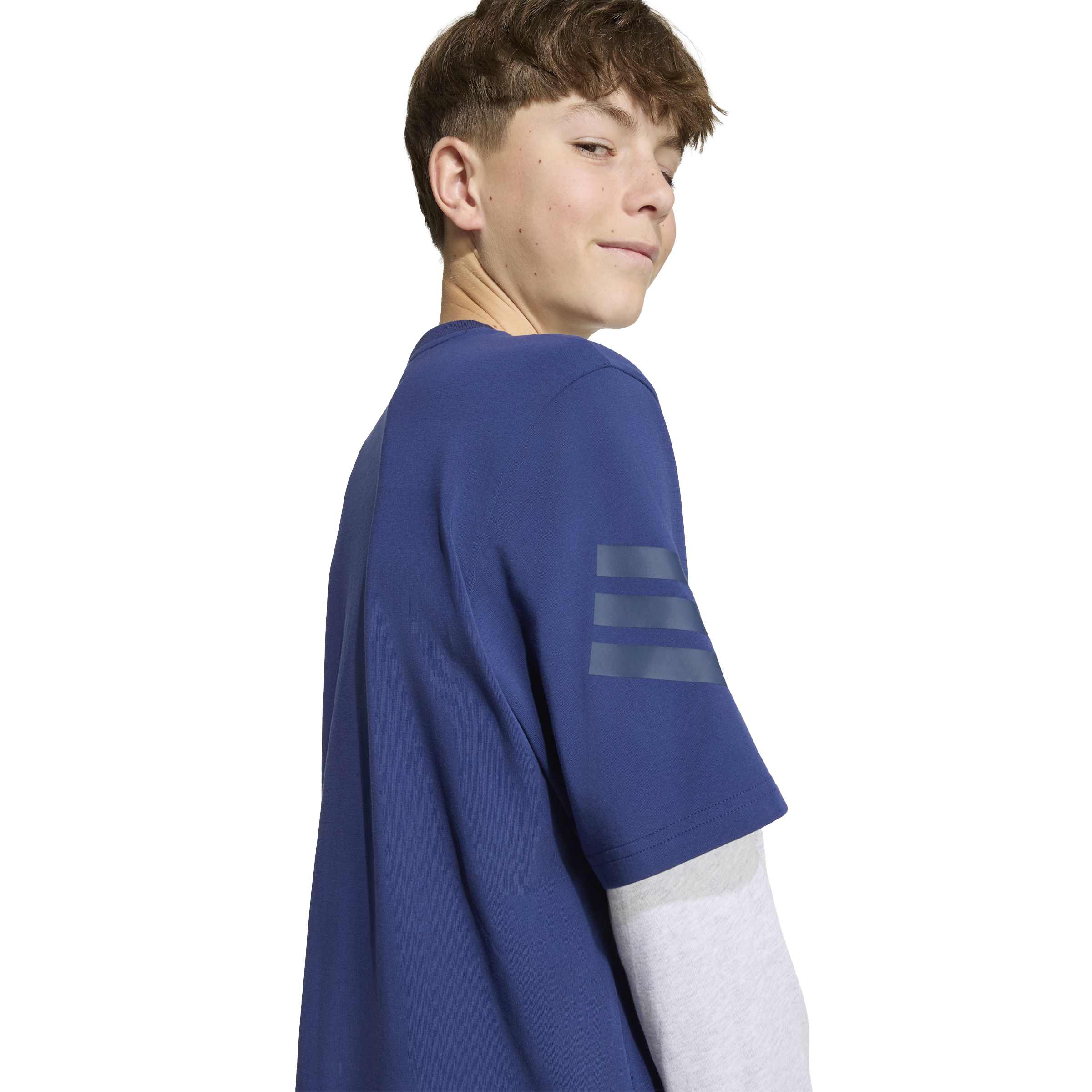 Adidas Maglia Manica Lunga Blu