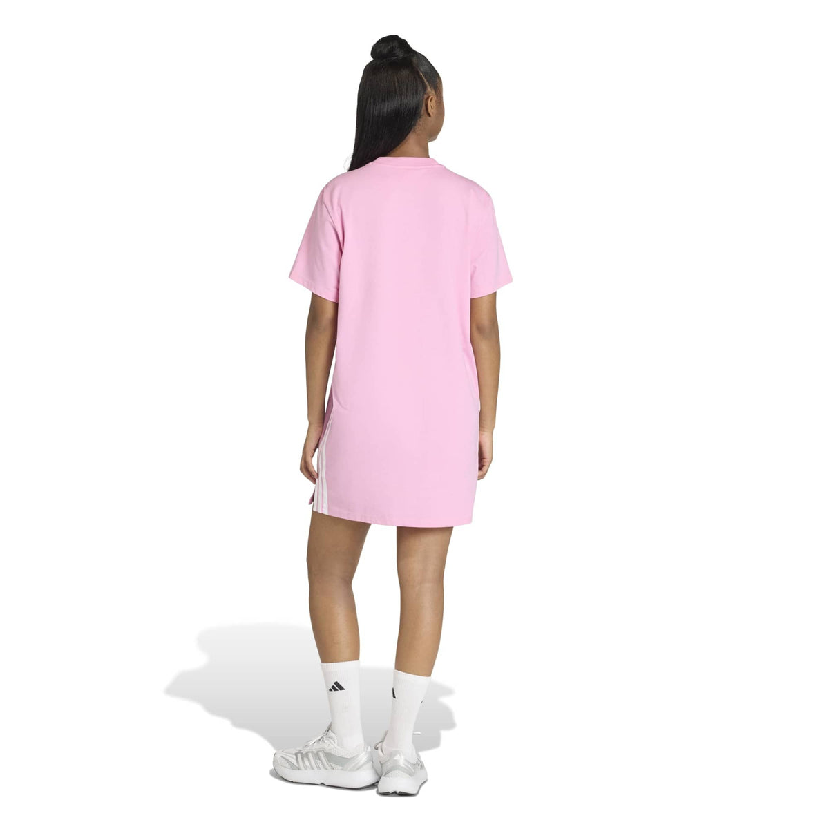 T-shirt Dress ESSENTIALS 3-STRIPES - Rosa / Bianco