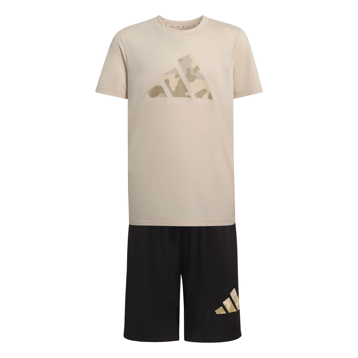Set Sportivo per Bambini con Stampa Camo Train Essentials - Beige / Multicolor
