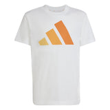 T-shirt Essentials Junior - Bianco / Arancione