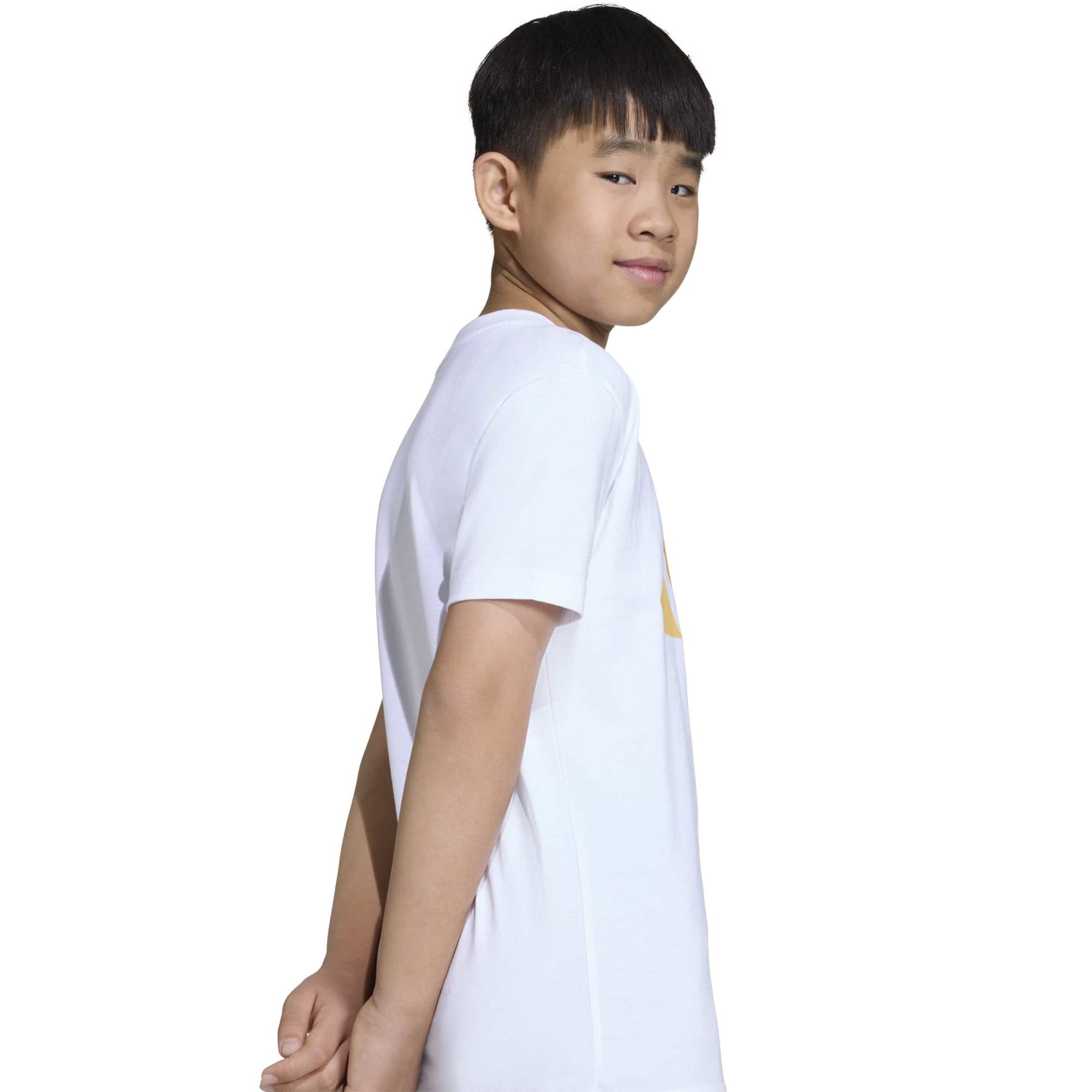 T-shirt Essentials Junior - Bianco / Arancione