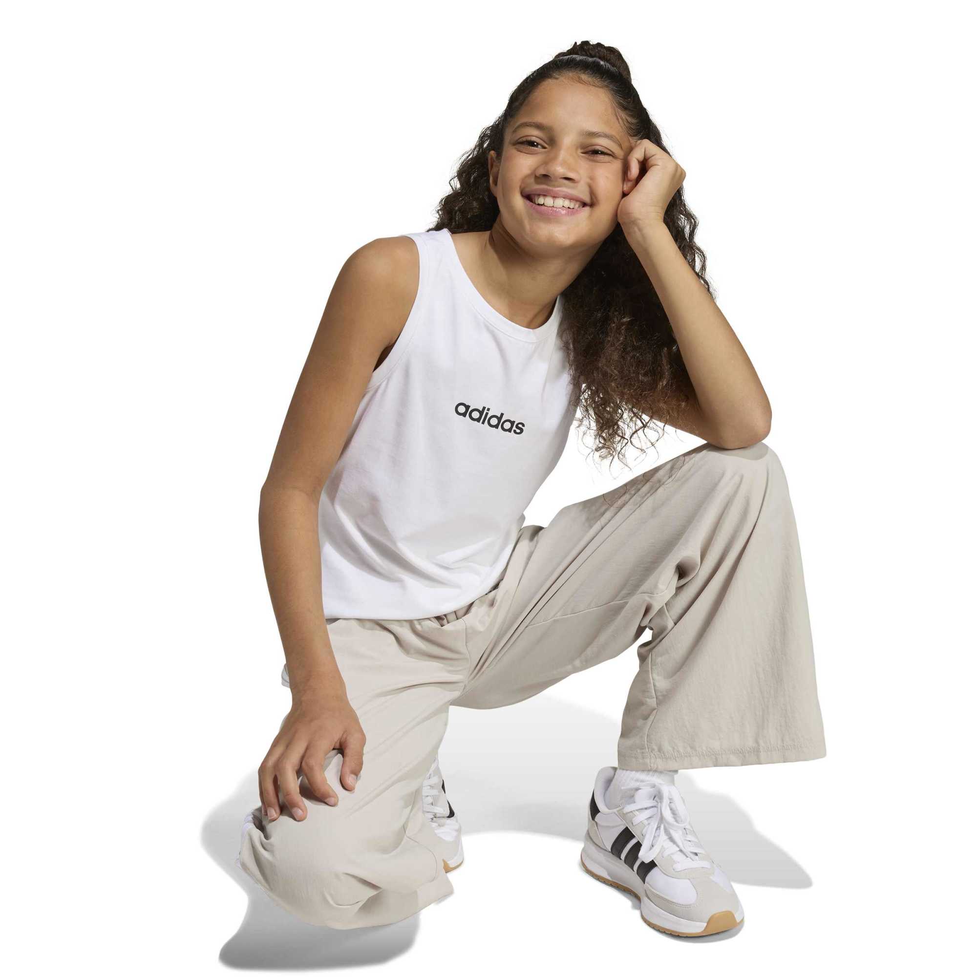 Canotta Girls Linear Jersey - Bianco