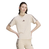 T-shirt Seasonal Essentials Animal Print 3-Stripes - Beige