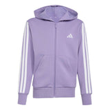 Felpa con Cappuccio e Zip Essentials - Viola