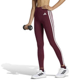 Leggings 7/8 Optime Essentials 3-Stripes - Rosso