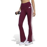 Leggings Flared Optime Essentials 3-Stripes - Rosso