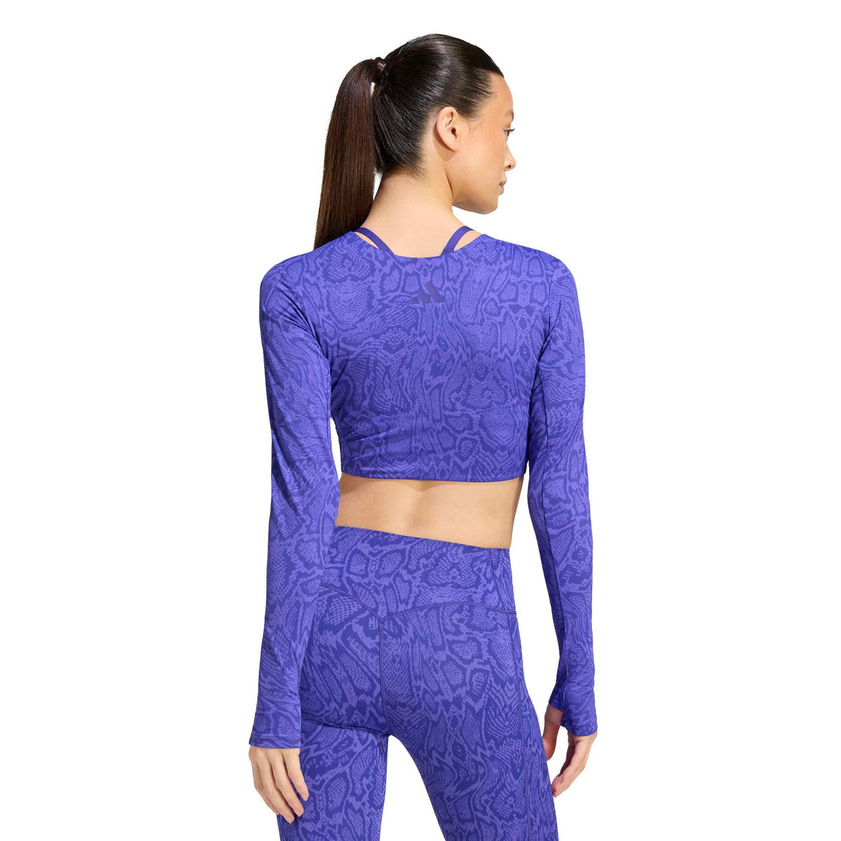 Adidas Maglia Manica Lunga Viola