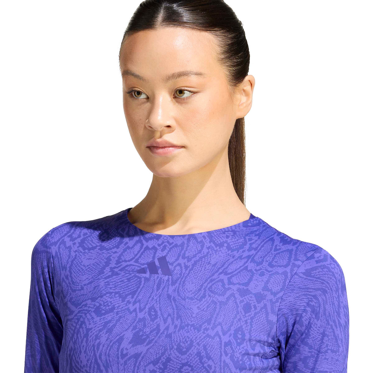 Adidas Maglia Manica Lunga Viola
