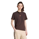 T-shirt Seasonal Essentials Animal Print 3-Stripes - Marrone