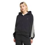 Felpa con Cappuccio e Zip KIT 3-Stripes - Nero