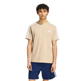 T-shirt Essentials 3-Stripes Single Jersey Left Chest Branded - Beige