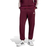 Pantaloni in Pile Essentials 3-Stripes Loose-Fit - Rosso