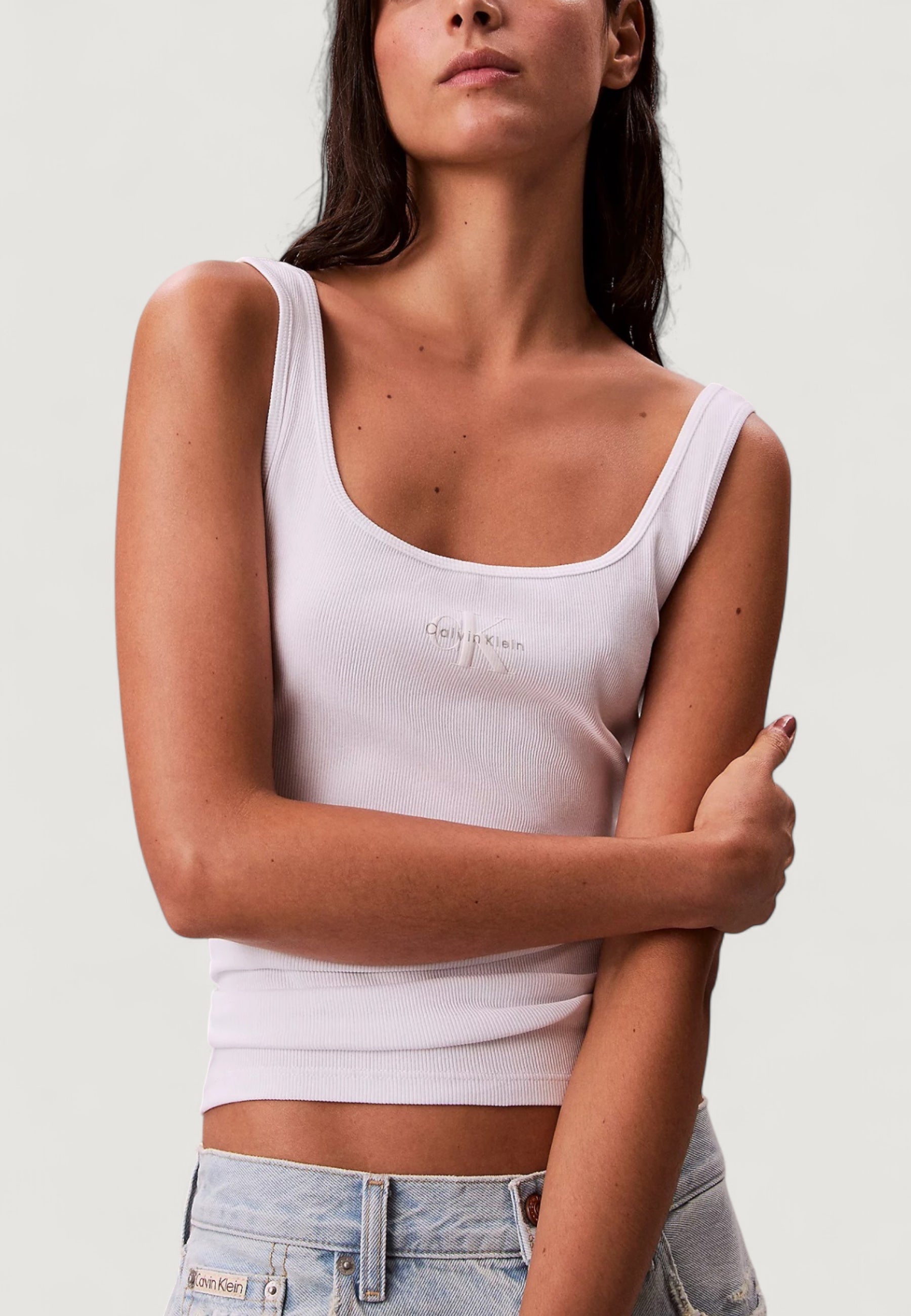 Calvin Klein Monologo Scoop Nk Ri Bianco