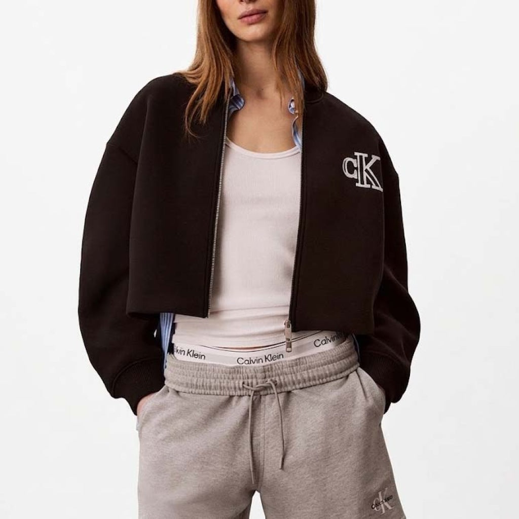 Calvin Klein Cropped Sporty Scuba Nero