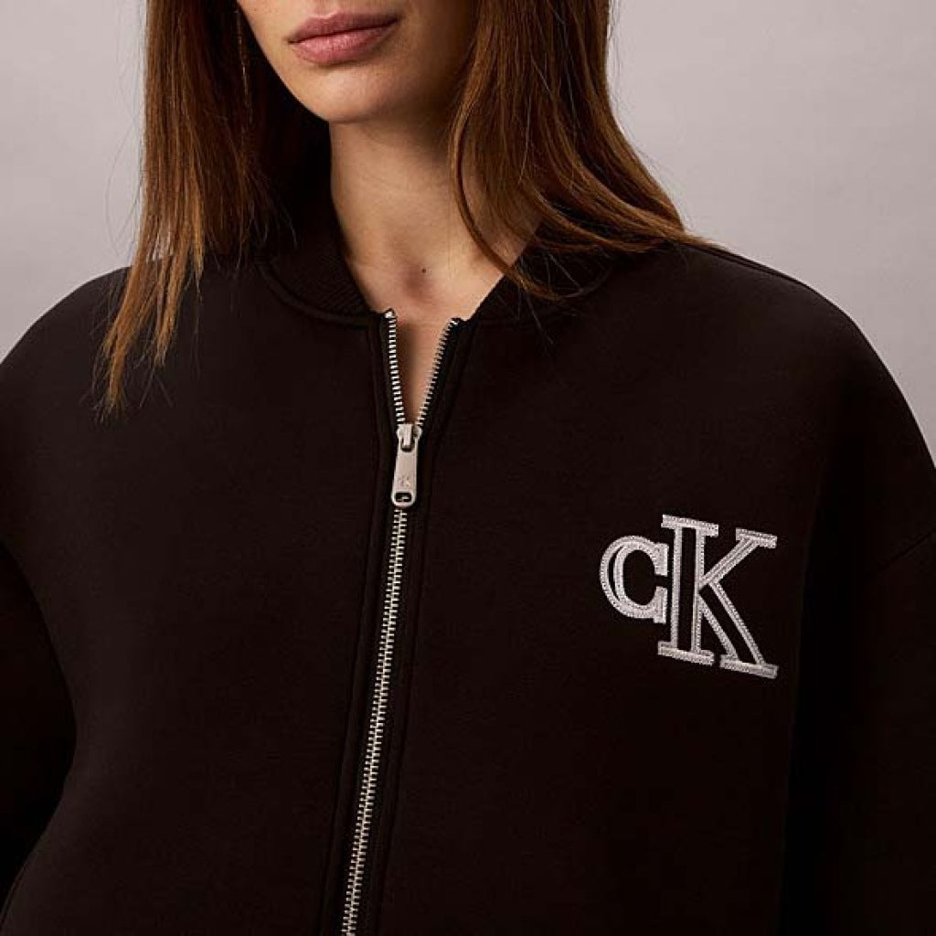 Calvin Klein Cropped Sporty Scuba Nero