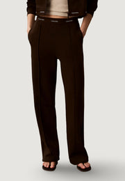 Calvin Klein Terry Logo Waistband Marrone