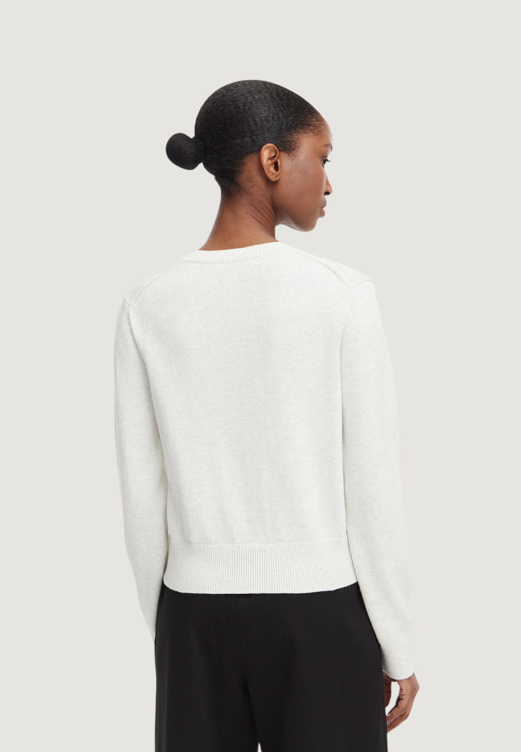 Calvin Klein Logo Outline Top Grigio