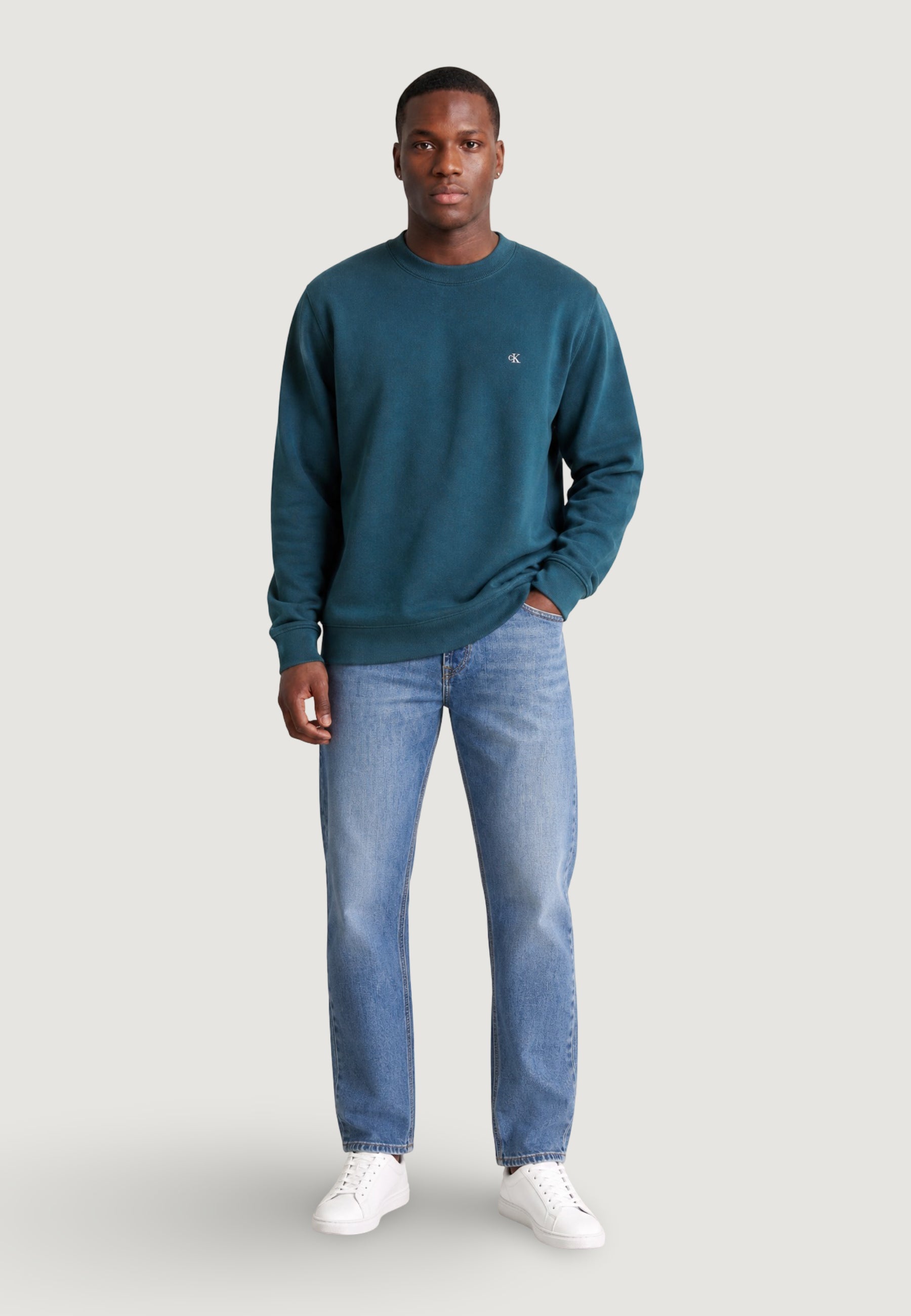 Calvin Klein Cttn Rlxd Crwn Verde