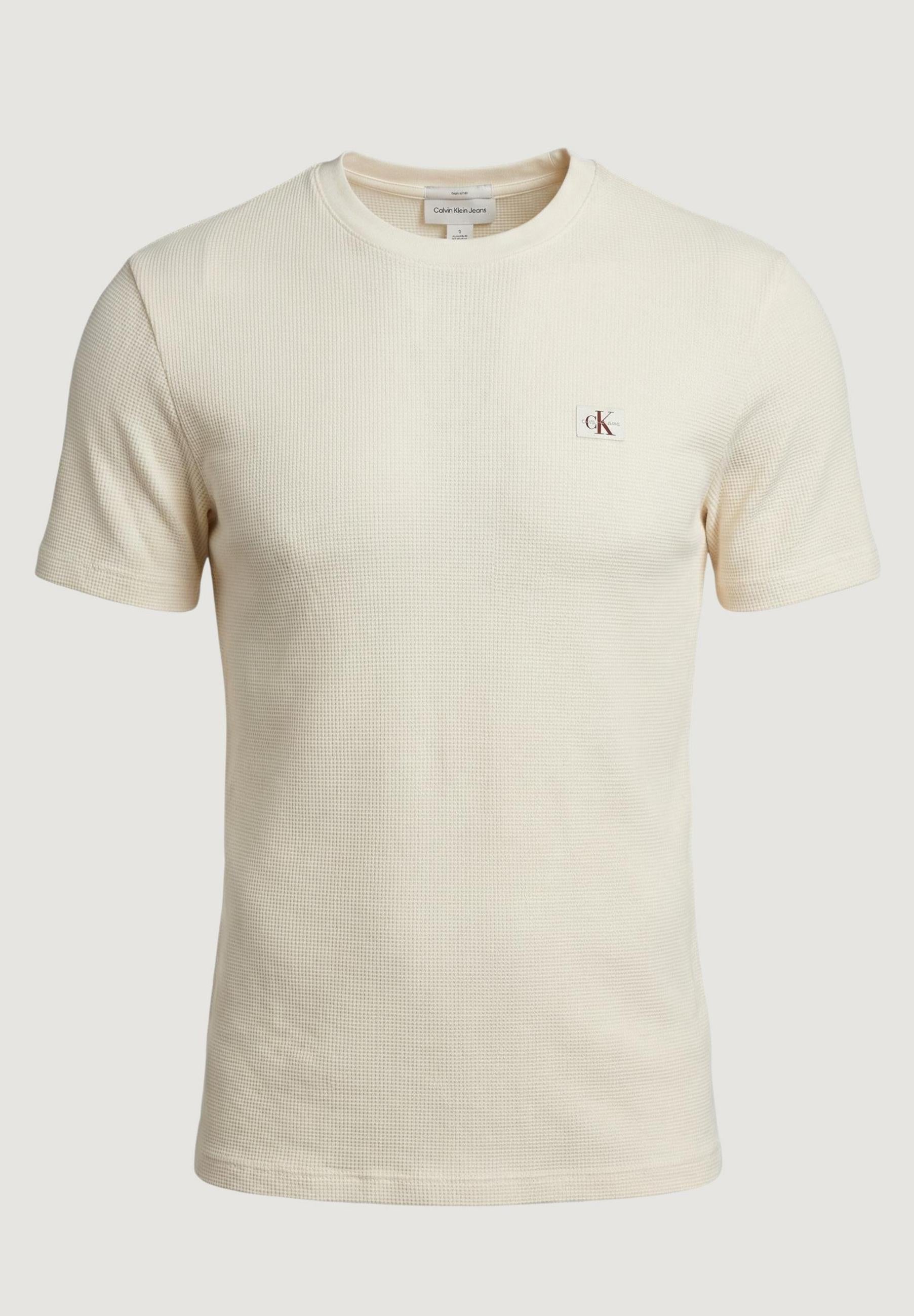 Calvin Klein Waffle Woven Labe Beige