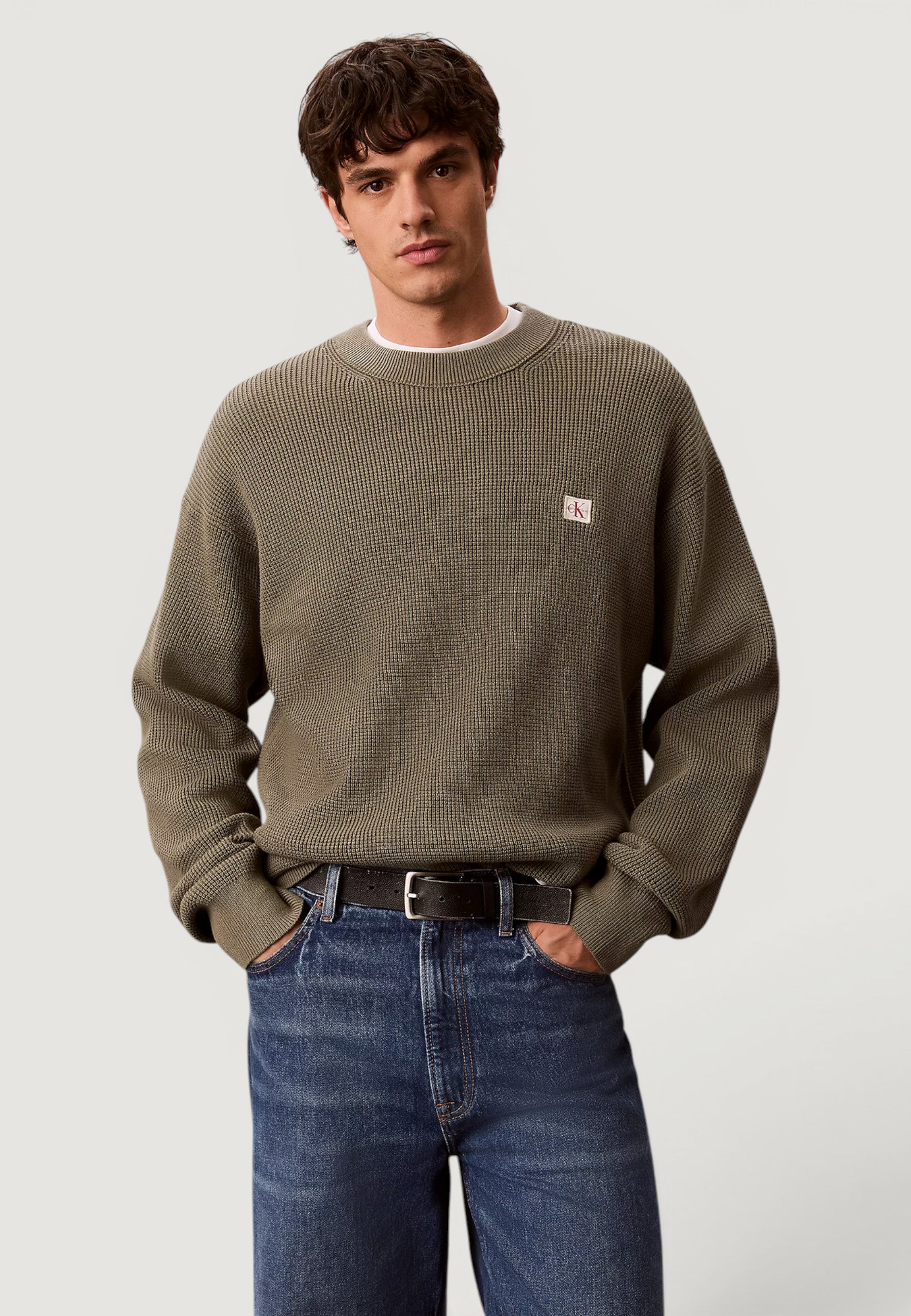 Calvin Klein Cotton Waffle Verde