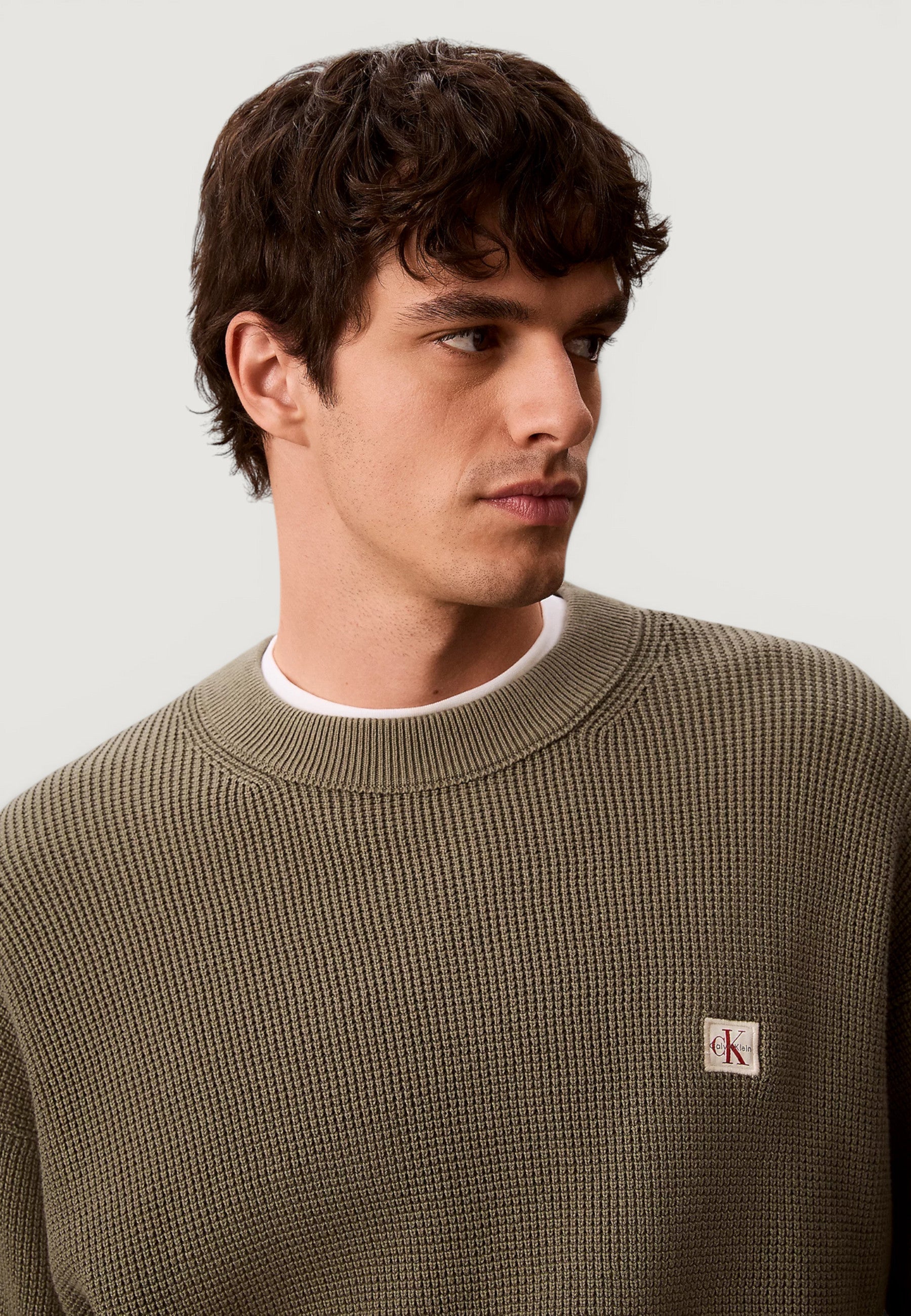 Calvin Klein Cotton Waffle Verde