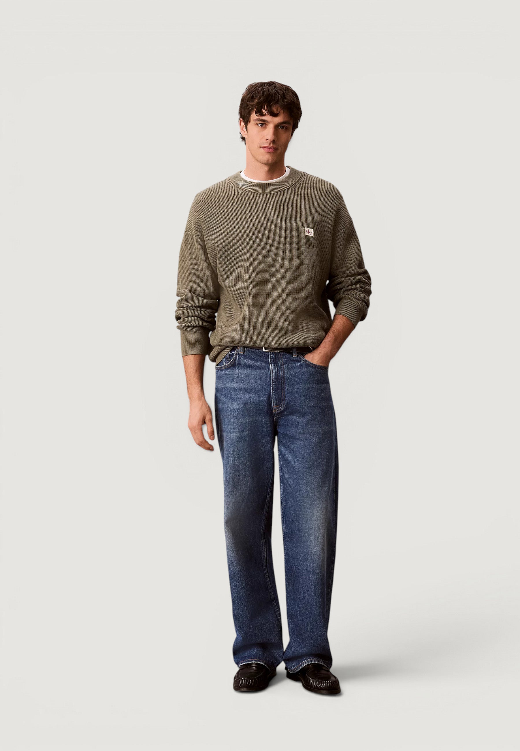Calvin Klein Cotton Waffle Verde