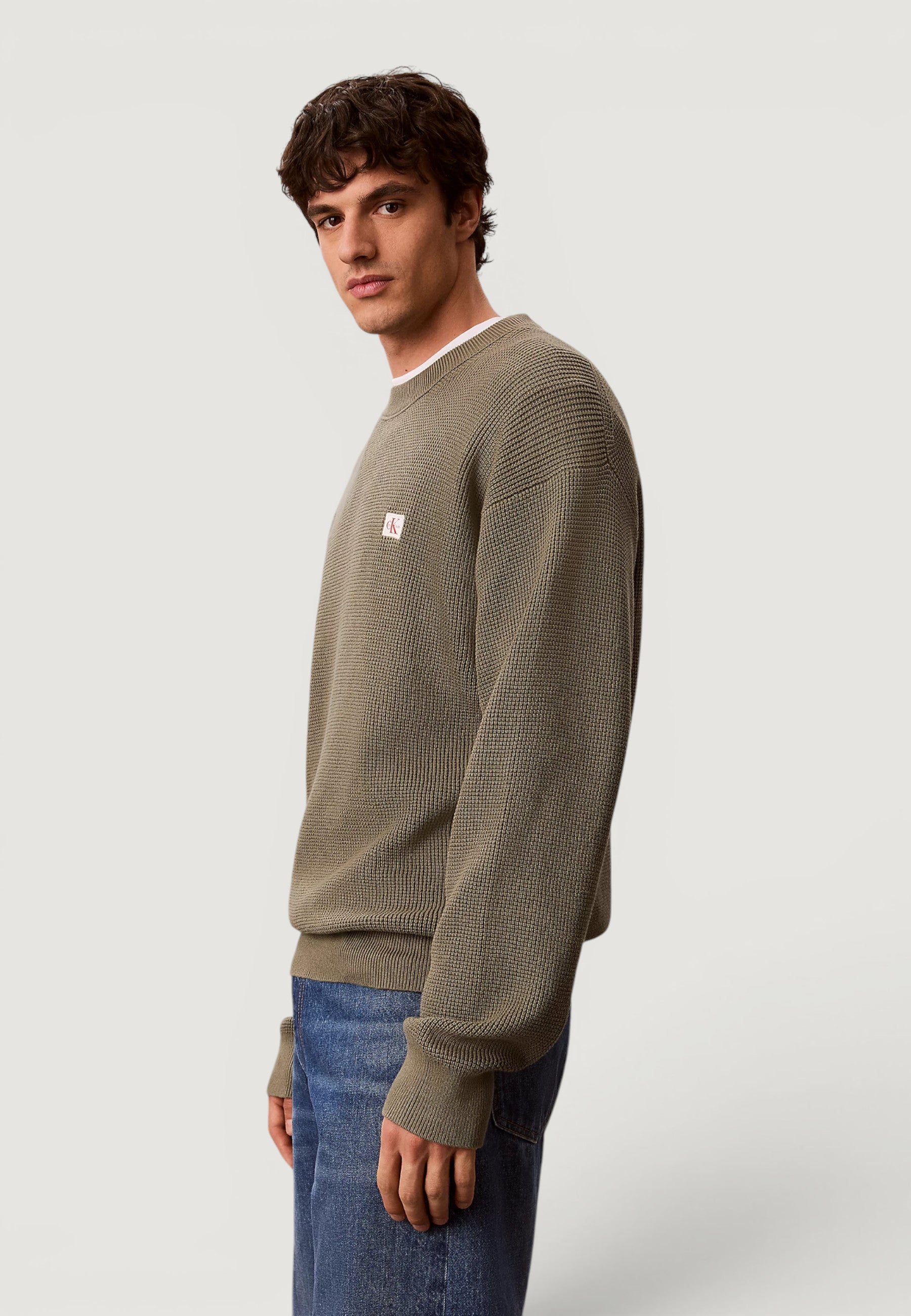 Calvin Klein Cotton Waffle Verde