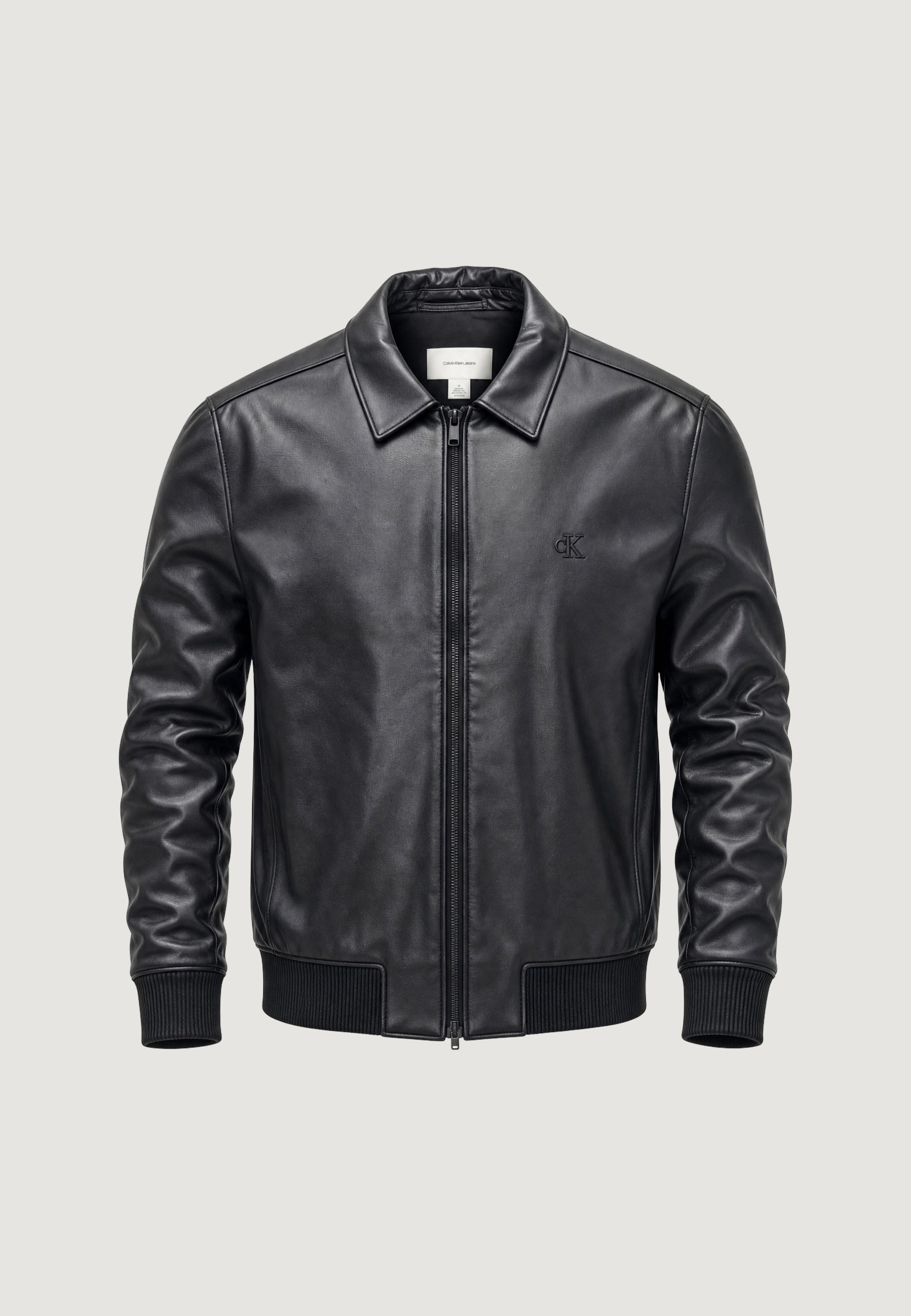 Calvin Klein Faux Leather Bomb Nero