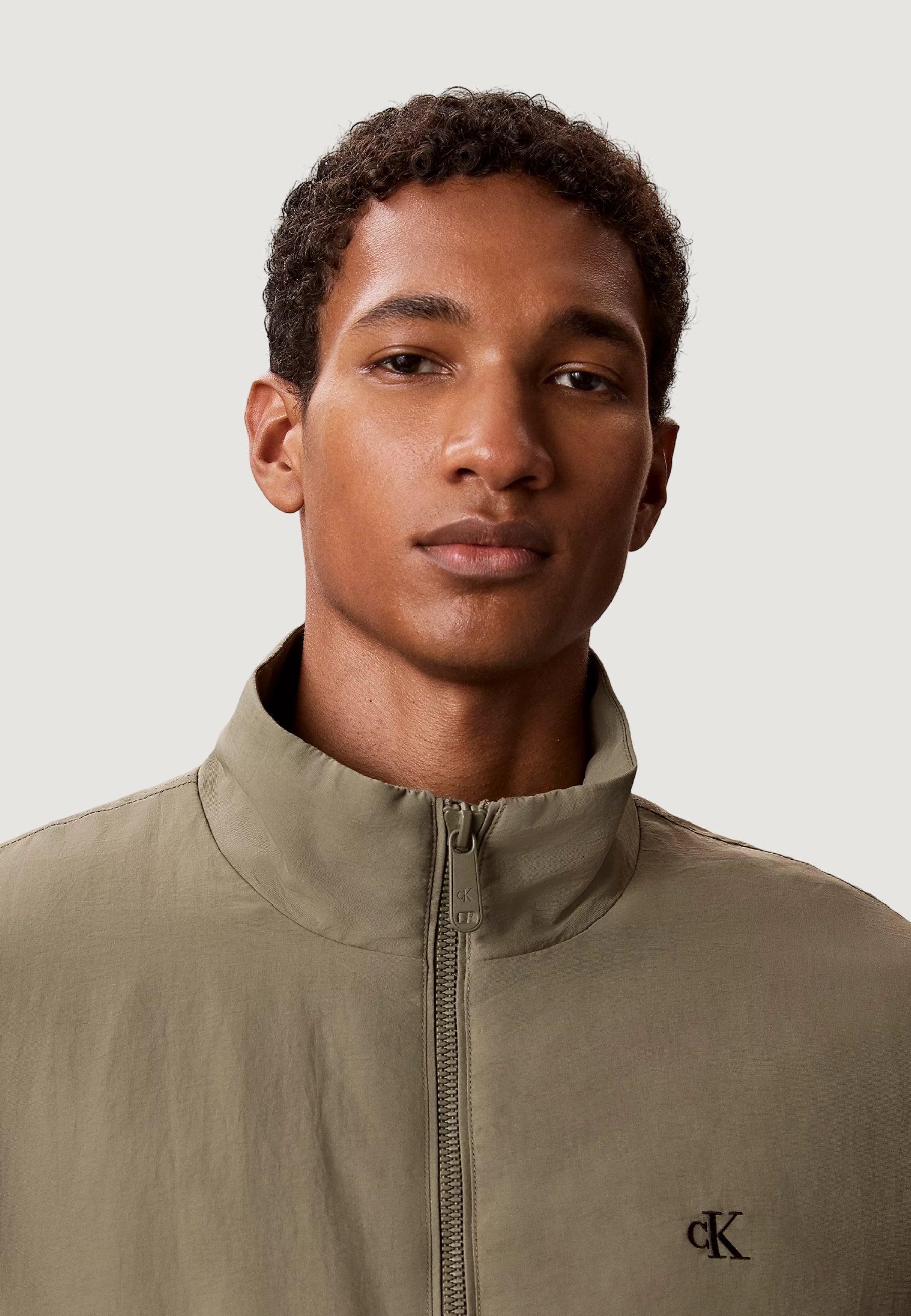 Calvin Klein Padded Nylon Harr Verde
