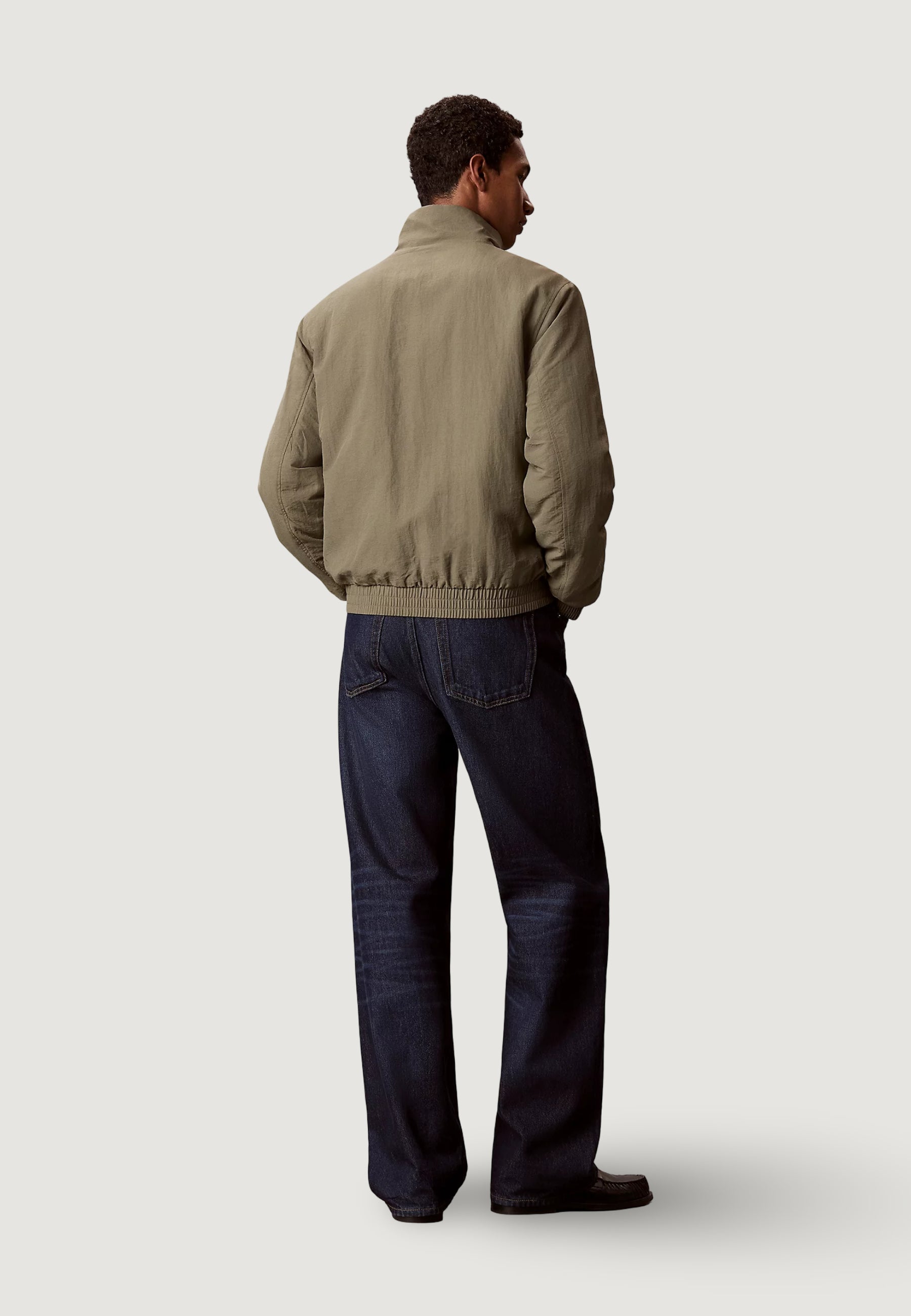 Calvin Klein Padded Nylon Harr Verde