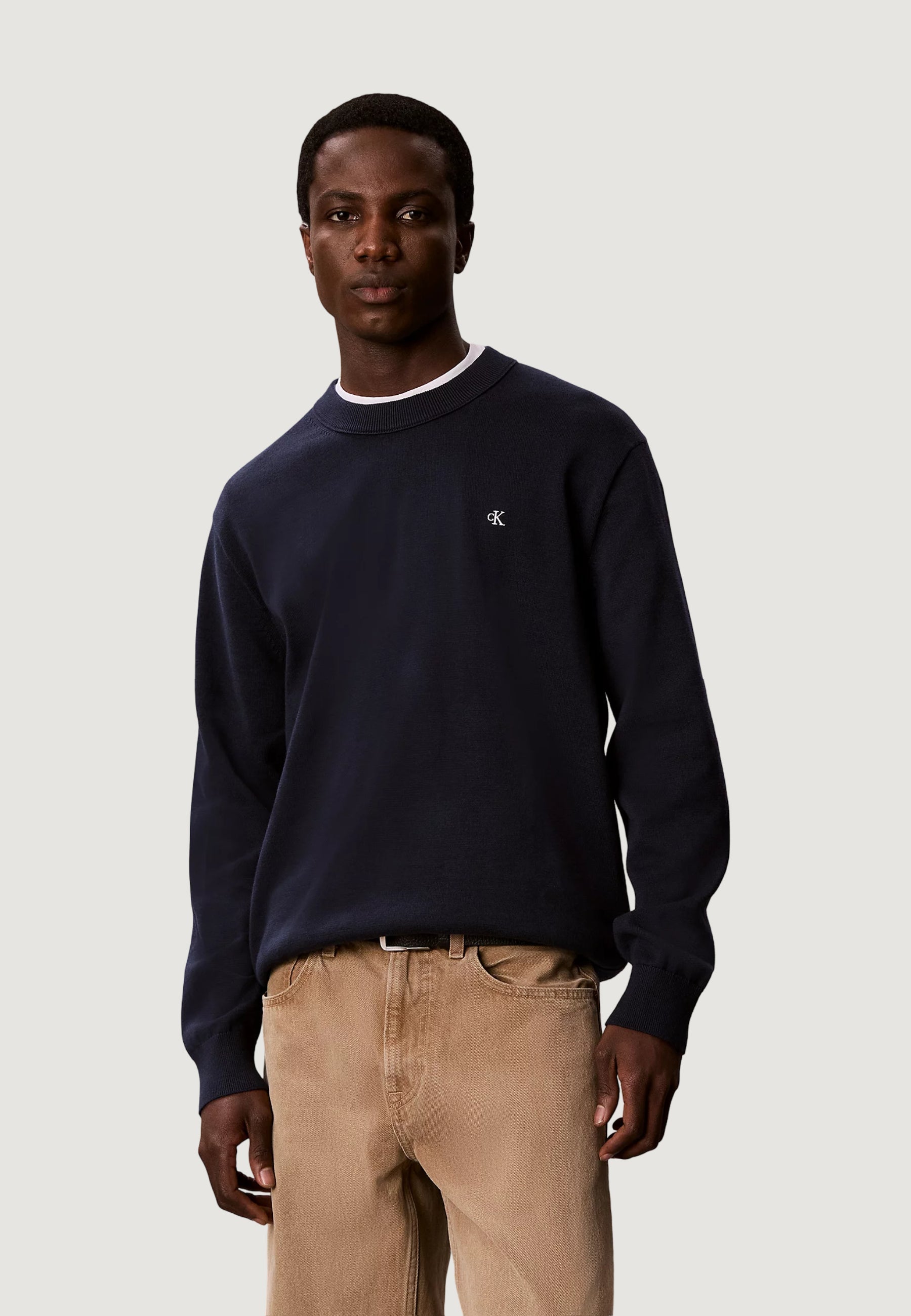 Calvin Klein Clsc Cttn Crew Blu
