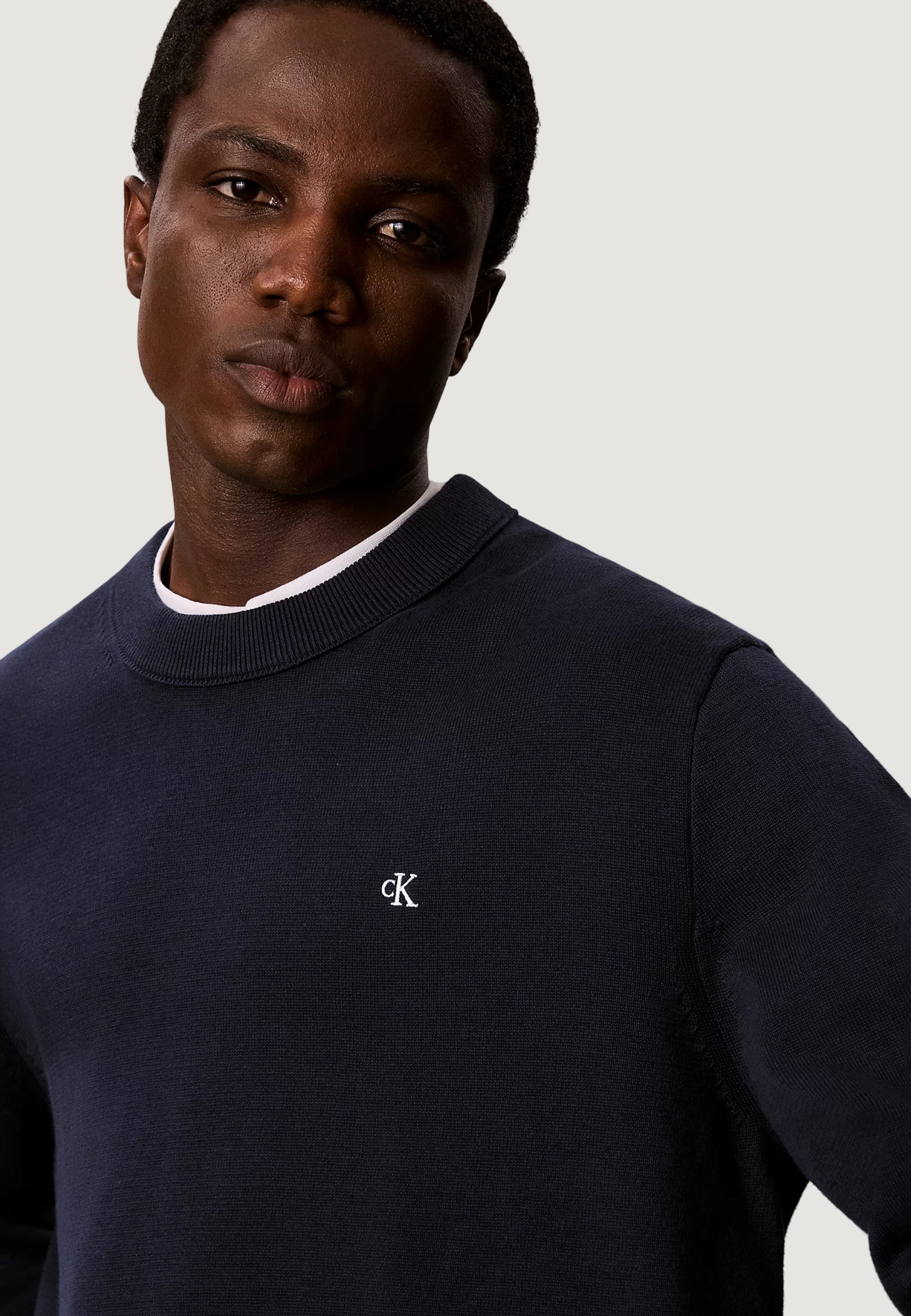 Calvin Klein Clsc Cttn Crew Blu