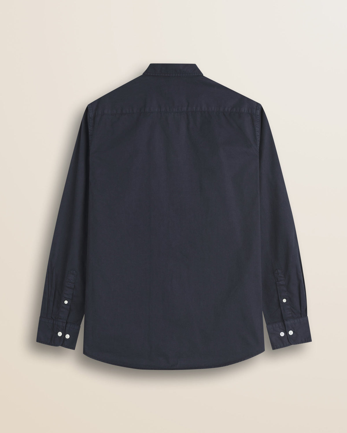 MCS Camicia in Gabardina di Cotone Tinta in Capo - Navy Blue