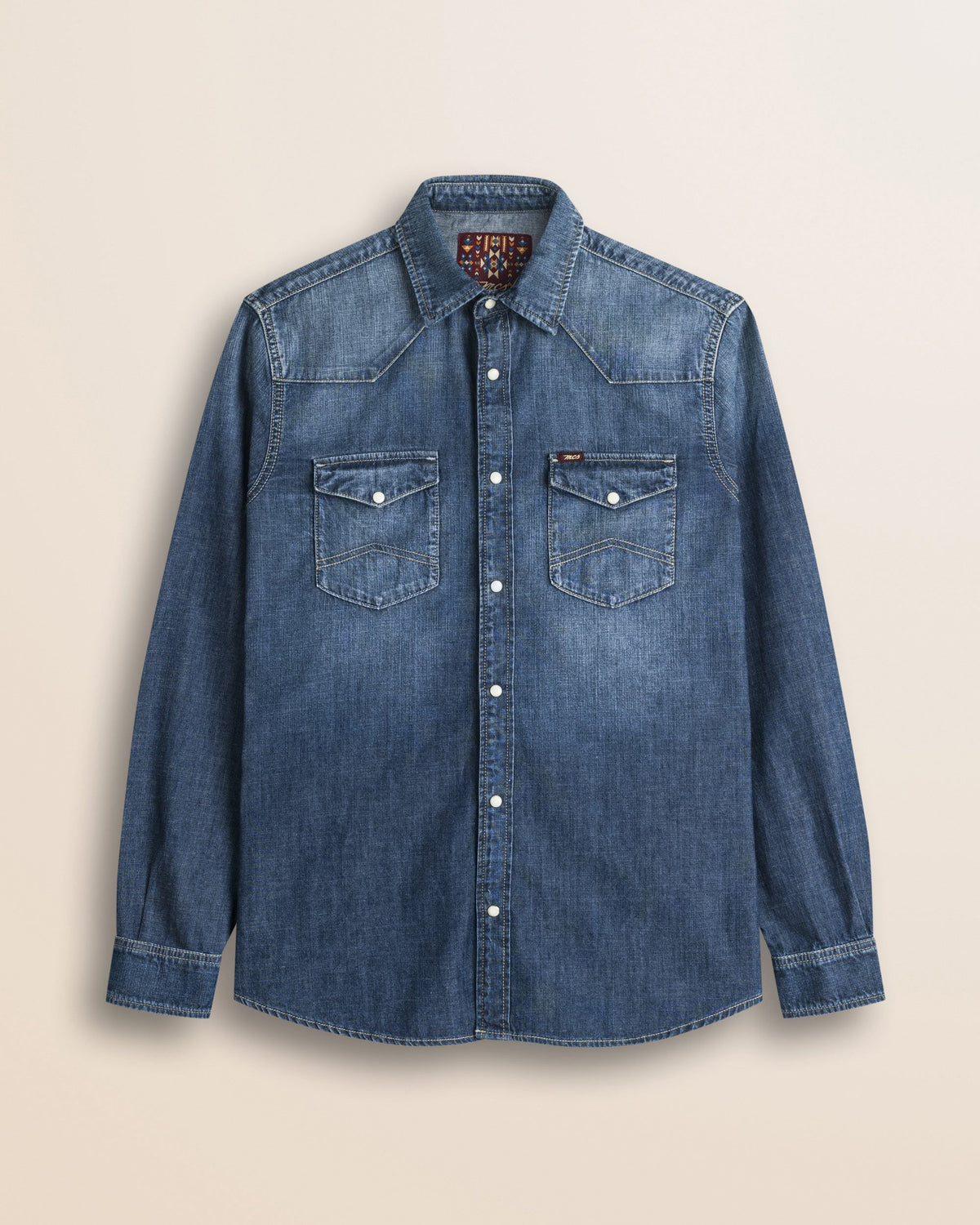 MCS Camicia Western - Dark Blue