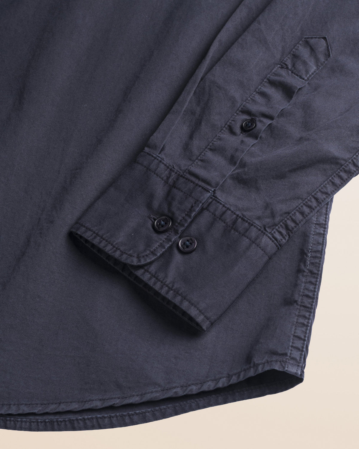 MCS Camicia Workwear in Gabardina Tinta in Capo - Navy Blue