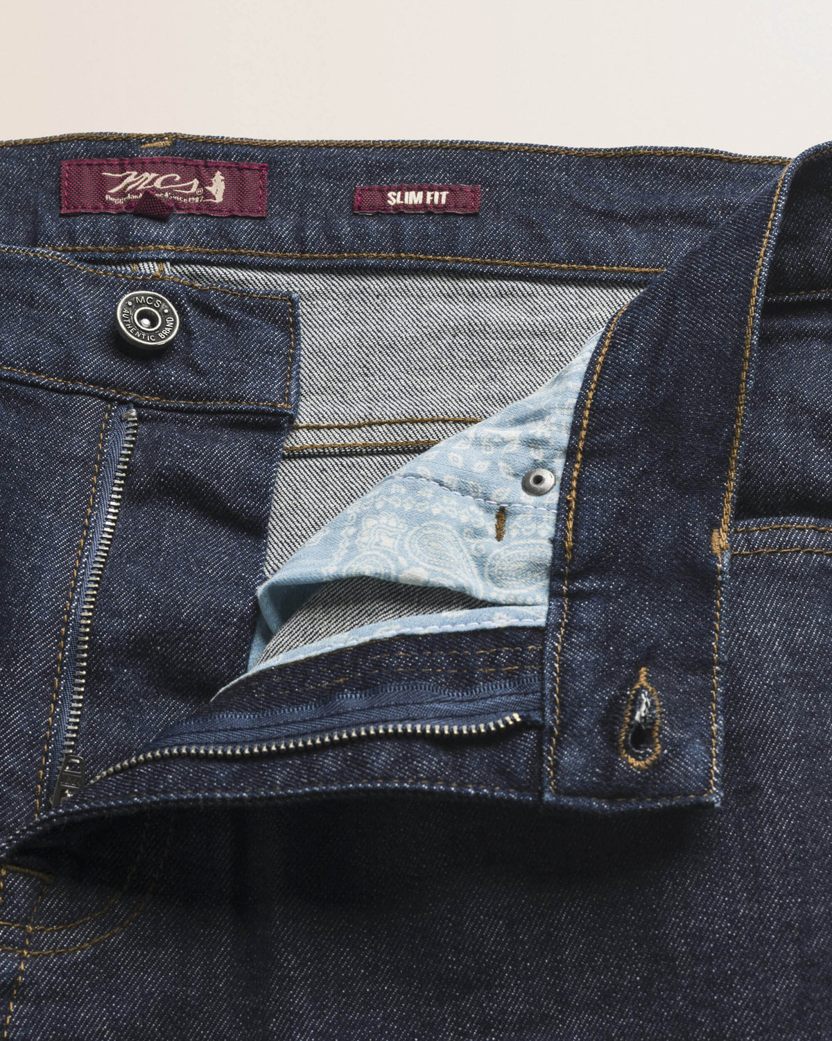 MCS Jeans 5 Tasche Stretch Slim Fit - Rinse