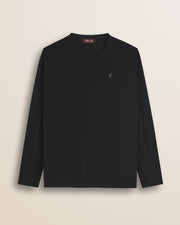 MCS T-Shirt Manica Lunga in Jersey di Cotone - Black