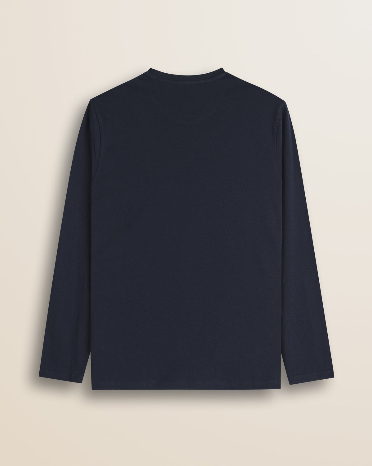 MCS T-Shirt Manica Lunga in Jersey di Cotone - Navy Blue