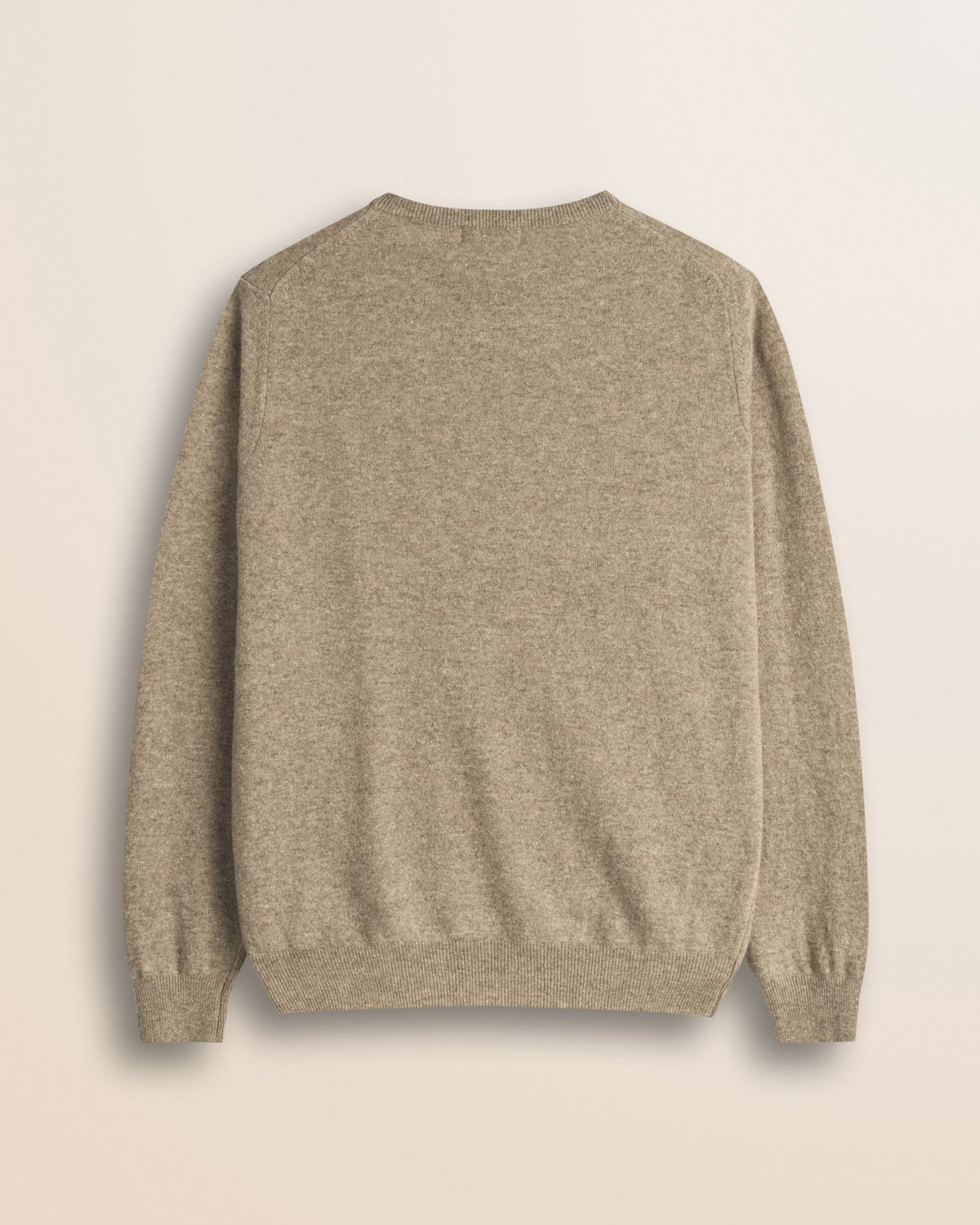 MCS Maglia Girocollo in Lambswool - Sand