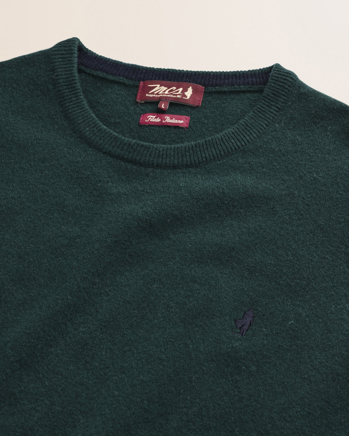MCS Maglia Girocollo in Lambswool - Ponderosa Pine