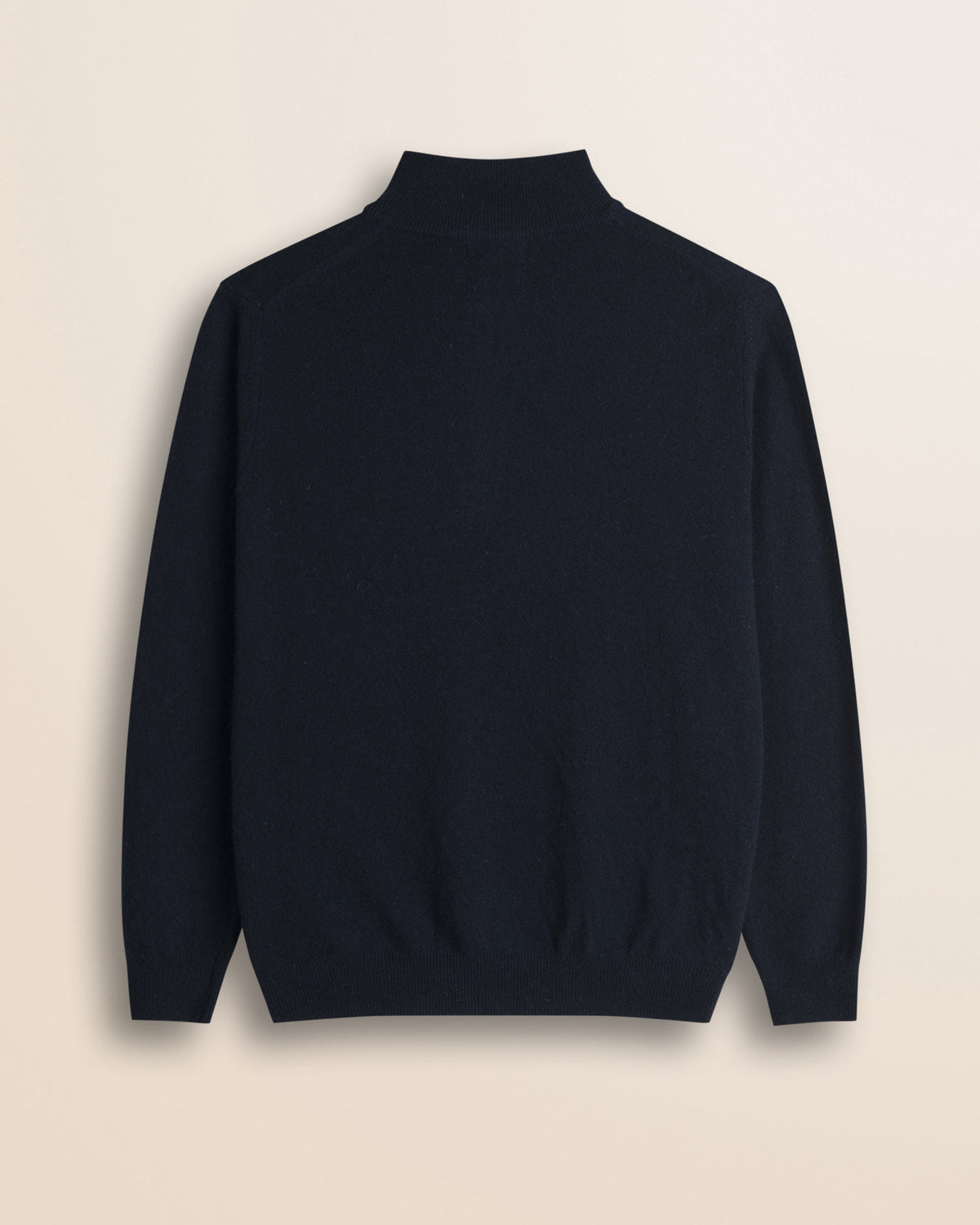 MCS Maglia Mezza Zip in Lambswool - Navy Blue