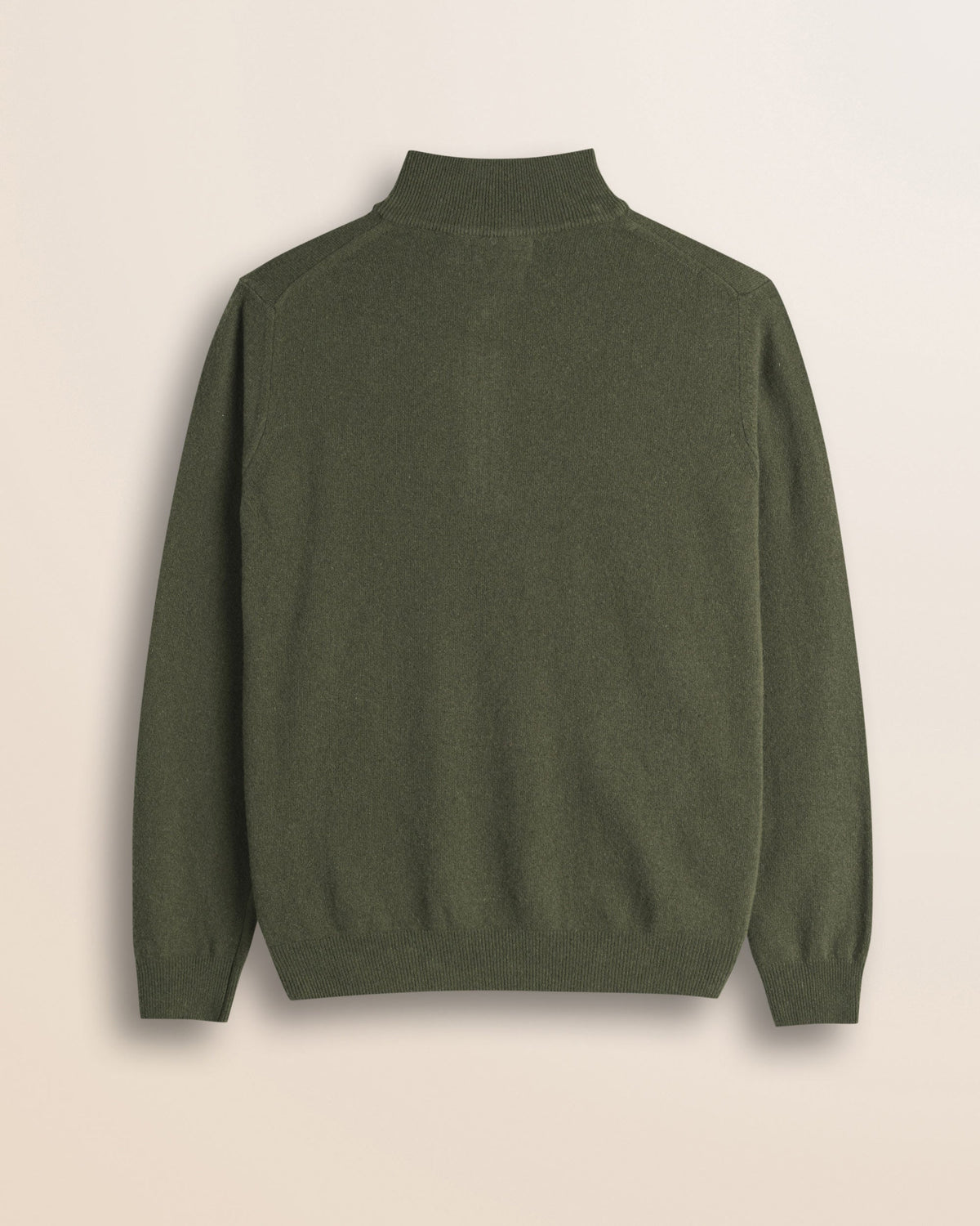 MCS Maglia Mezza Zip in Lambswool - Olive Night