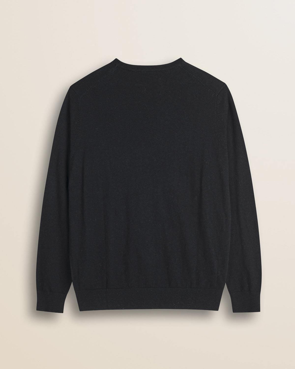 MCS Maglia Girocollo in Cotone e Lana - Black
