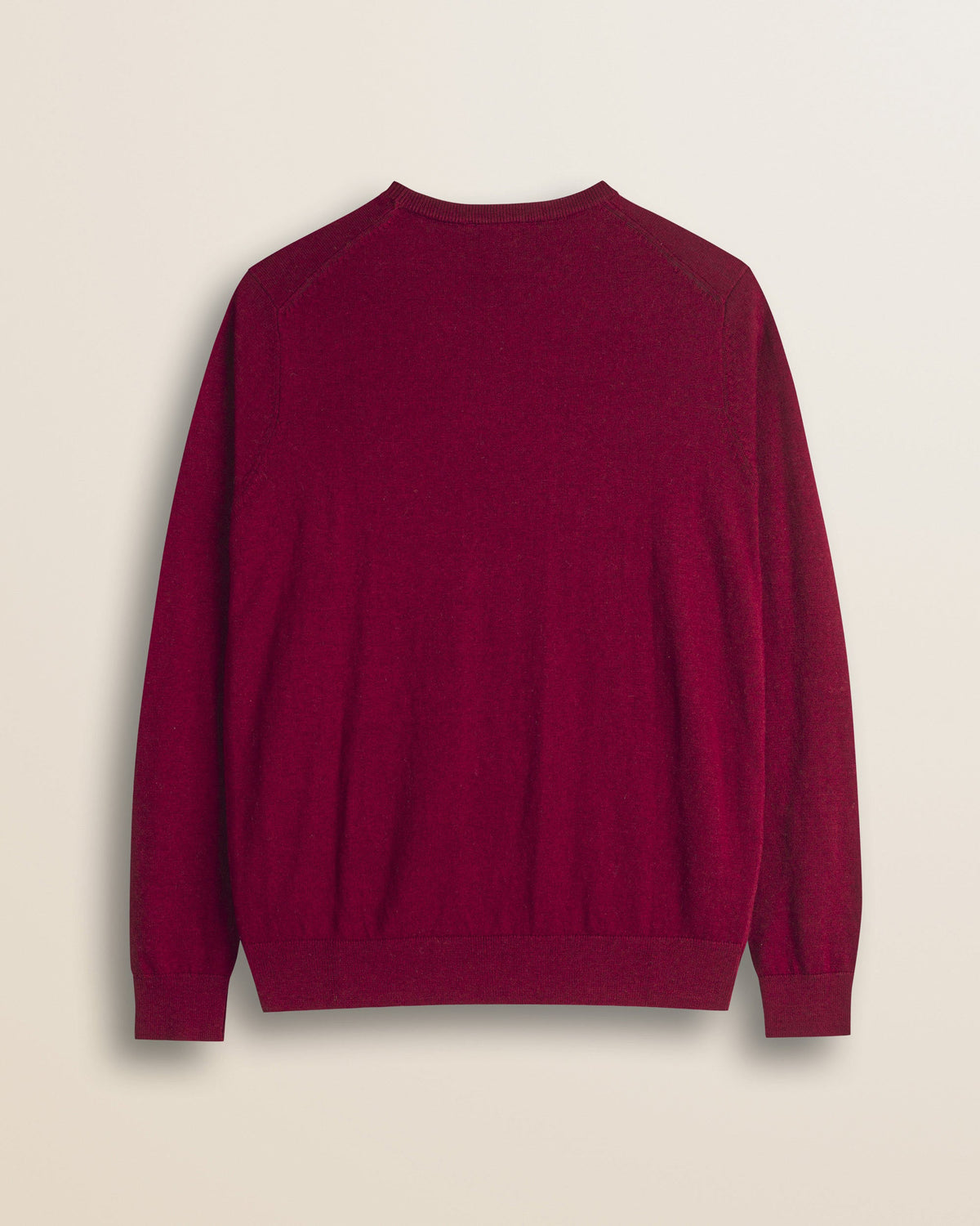 MCS Maglia Girocollo in Cotone e Lana - Merlot